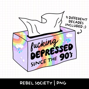 Ficken depressiv seit den 90er 80er Jahren PNG Professionelle Überdenker FML Serotonin Dopamin Trendy Beliebte PNG Neurovielfalt Angst PtSD