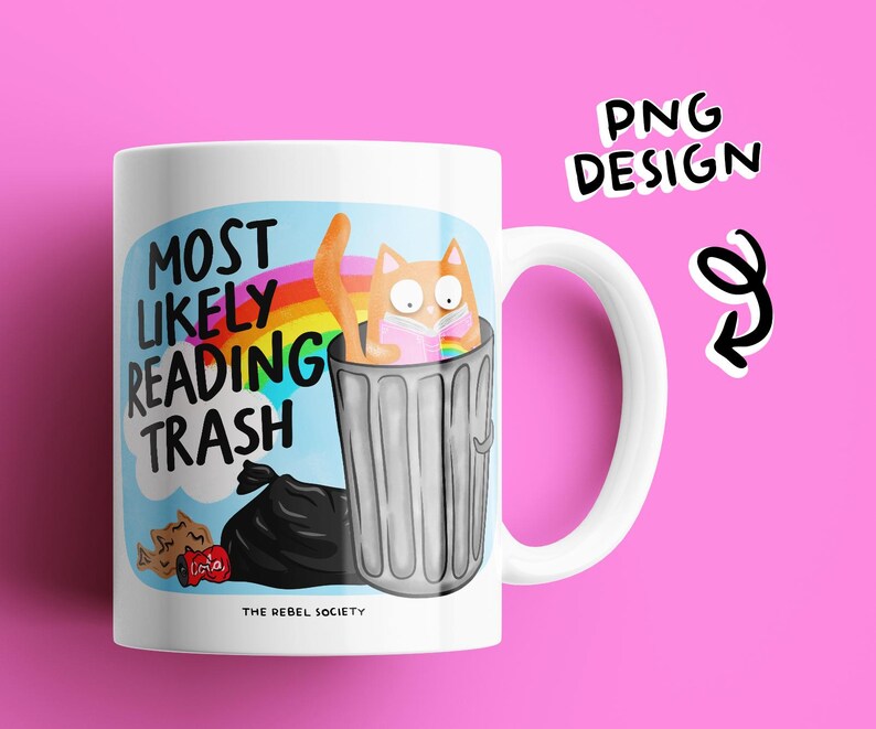 Lässmuts PNG Läseskräp, Boklig bitch Kindle-klistermärkesdesigner Booktok Bookstagram Scholastic Book Fair High Trendy PNG Läsromantik bild 4