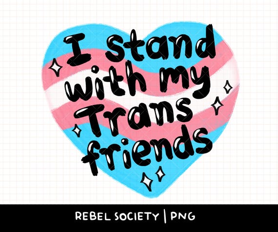 Trans Rights are Human Rights PNG Trans Ally Design Social Justice Transgender Rights U.S. Military Gender Affirming Care Protect Trans Kids
