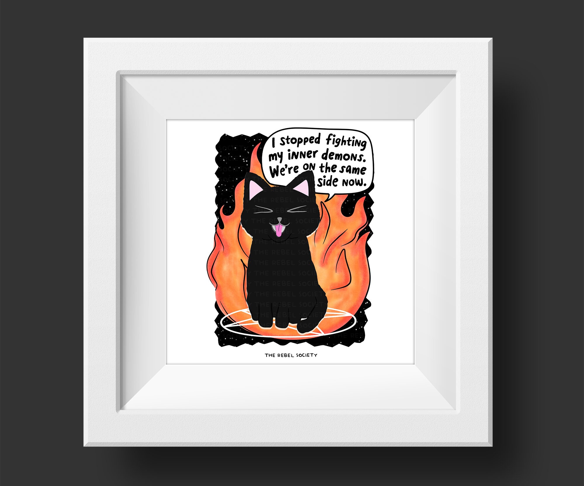 keep my demon！ XPLR Currently Fighting Demons Charcoal T-Shirt | Zumiez