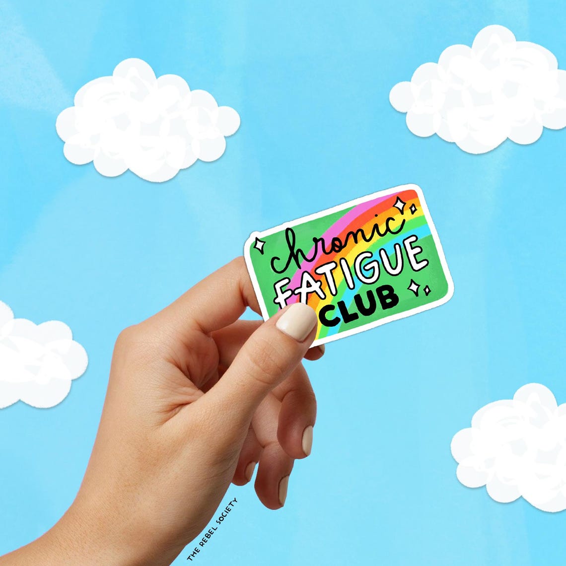 Chronic Fatigue Club PNG Spoonie Sticker Designs Spoons Tired Healing ...