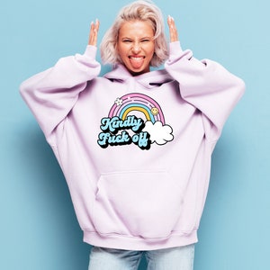 Kindly Fuck Off PNG, Introvert, Trendy PNG Designs, T-shirt Designs, Adult Humor Funny Sticker Designs, Cute Mug Designs Rainbow Smiley PNG image 5