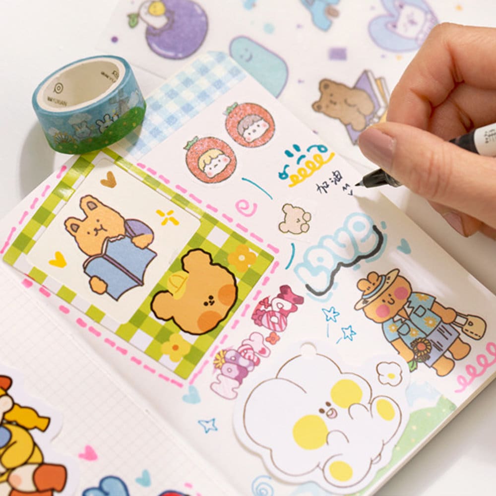 Sticker Notebook Set/Notepad/Cute scrapbook sticker postit Etsy