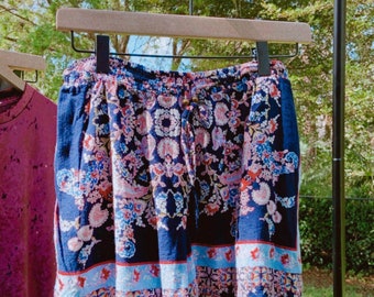 Blu Regen (Francesca)marine floral Shorts