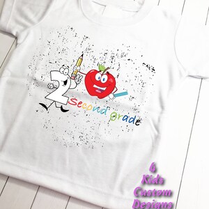 Back to school 2nd grade shirt, Back to school boy shirt, Back to school sublimated shirt, second grade shirt, personalized shirt