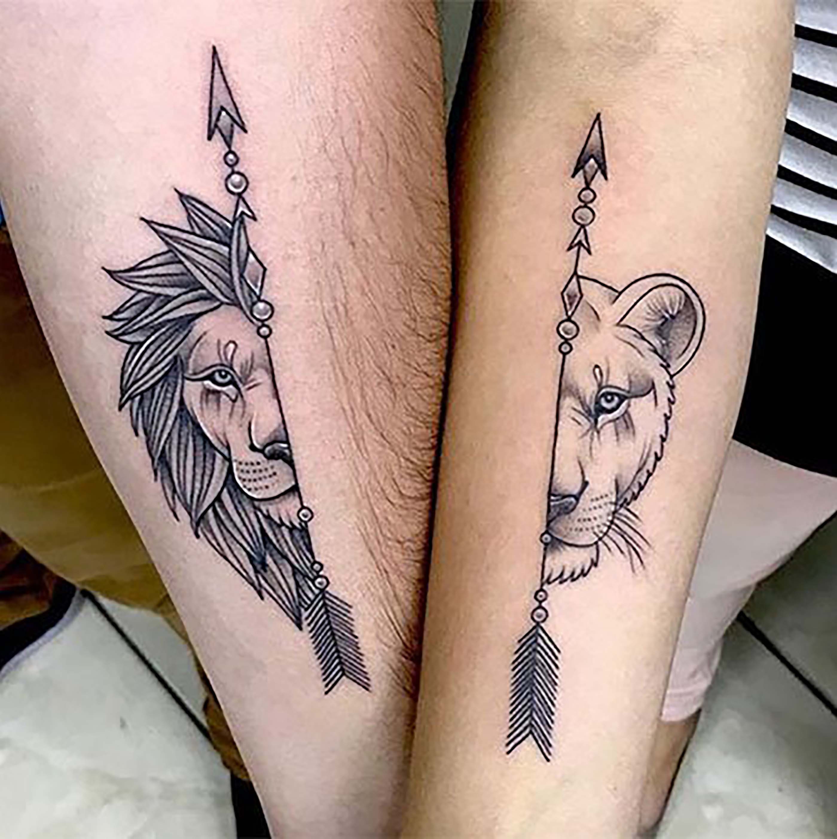 60+ Soulmate Matching Couple Tattoos With Meaning | Key tattoos, Tattoos, Matching  couple tattoos