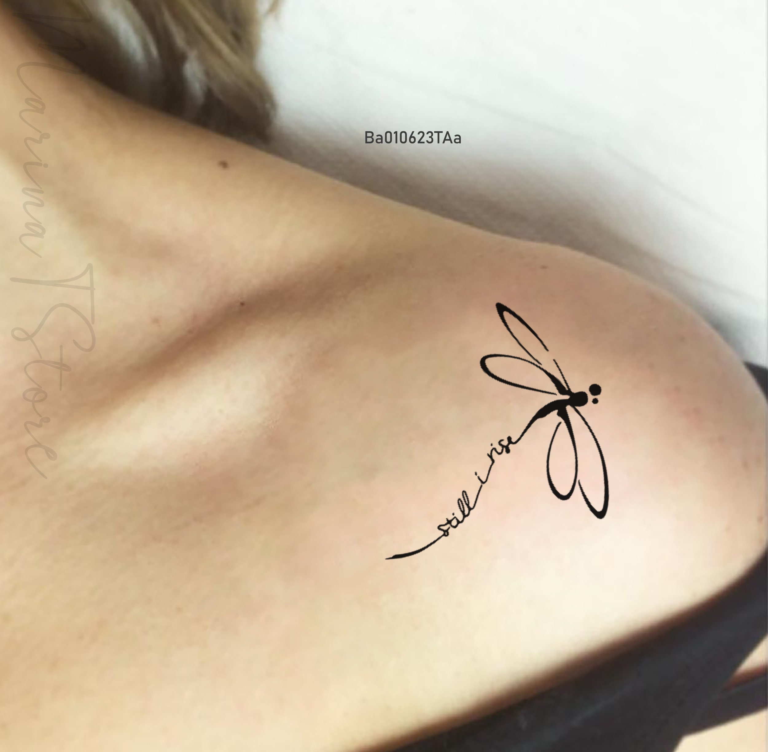 Still I Rise Dragonfly Temporary Tattoo Waterproof Tattoo Etsy what-does-the-color-yellow-mean-in-the-bible-colorscombo