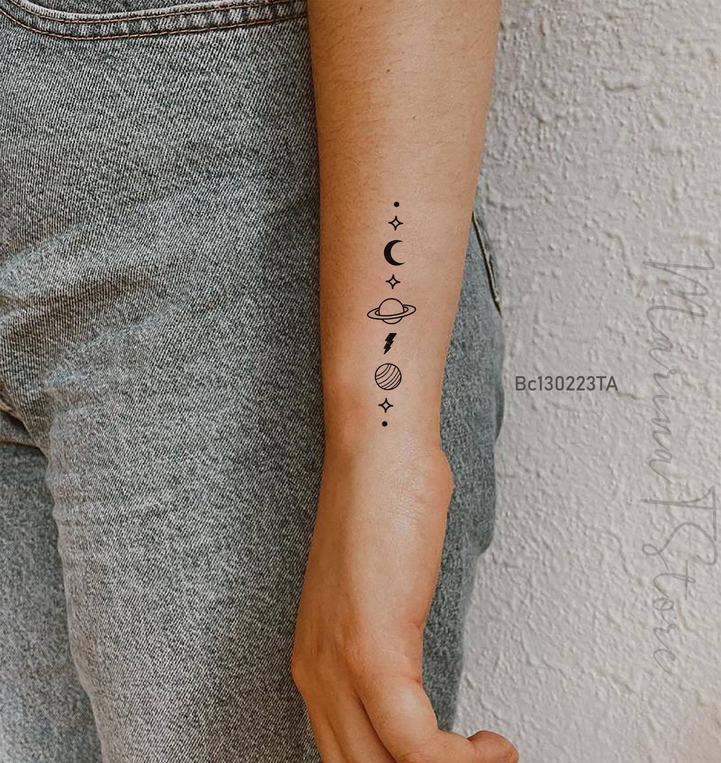 105 Space Tattoos For The Astrology Fans To Gawk At | Bored Panda