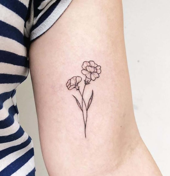 October Birth Flower Tattoo Ideas {Marigolds + Cosmos} - TattooGlee | Birth flower  tattoos, Cosmos tattoo, Flower tattoos