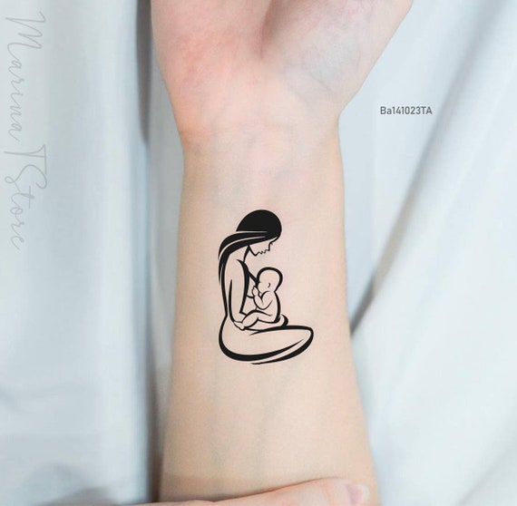 Mom Dad With Baby Waterproof Temporary Body Tattoo For Boys Girls Men Women  : Amazon.in: Beauty