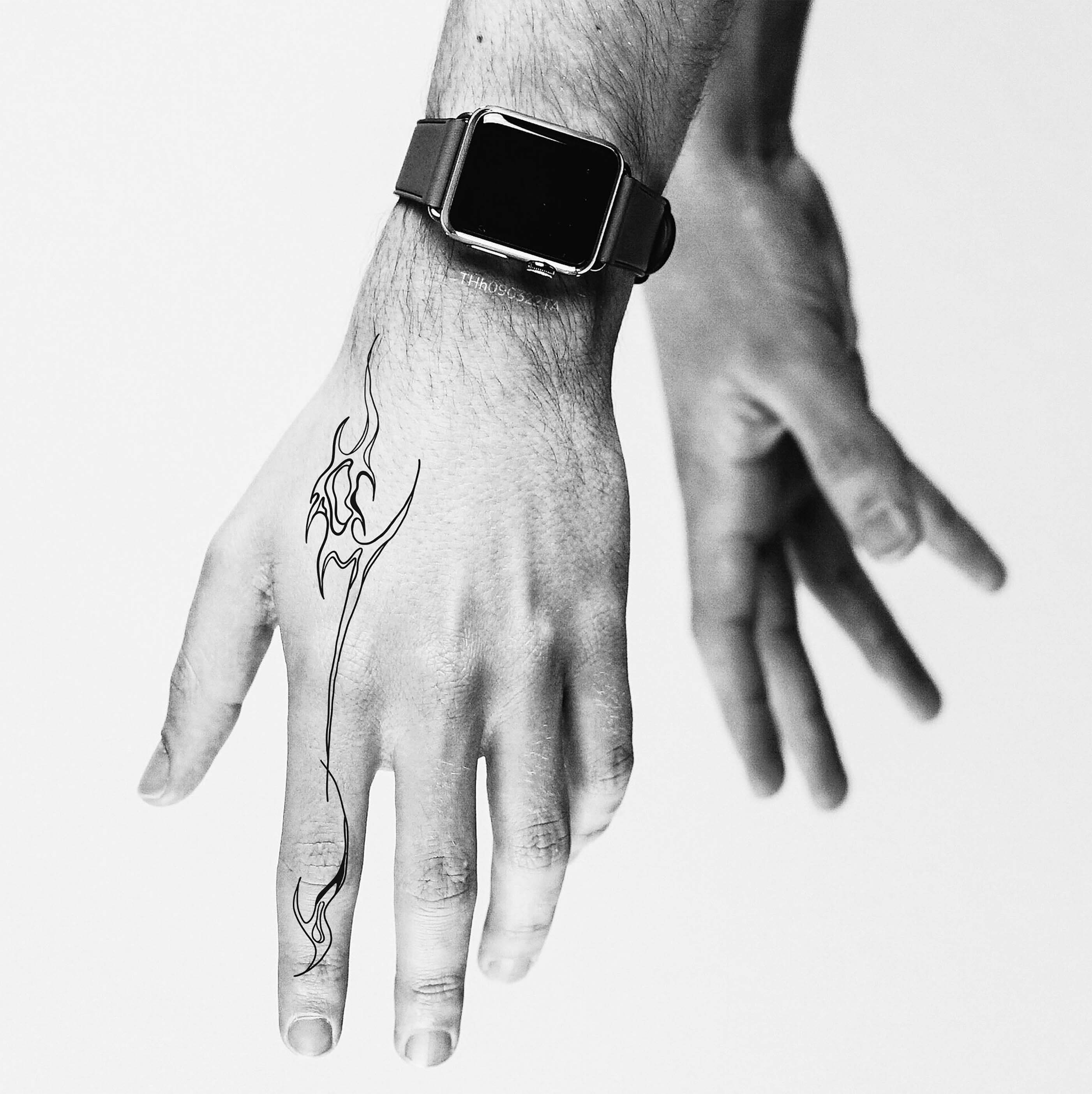 Cyber Sigilism Hand Tattoo-lightning Tattoo-thunder Lightning - Etsy Denmark