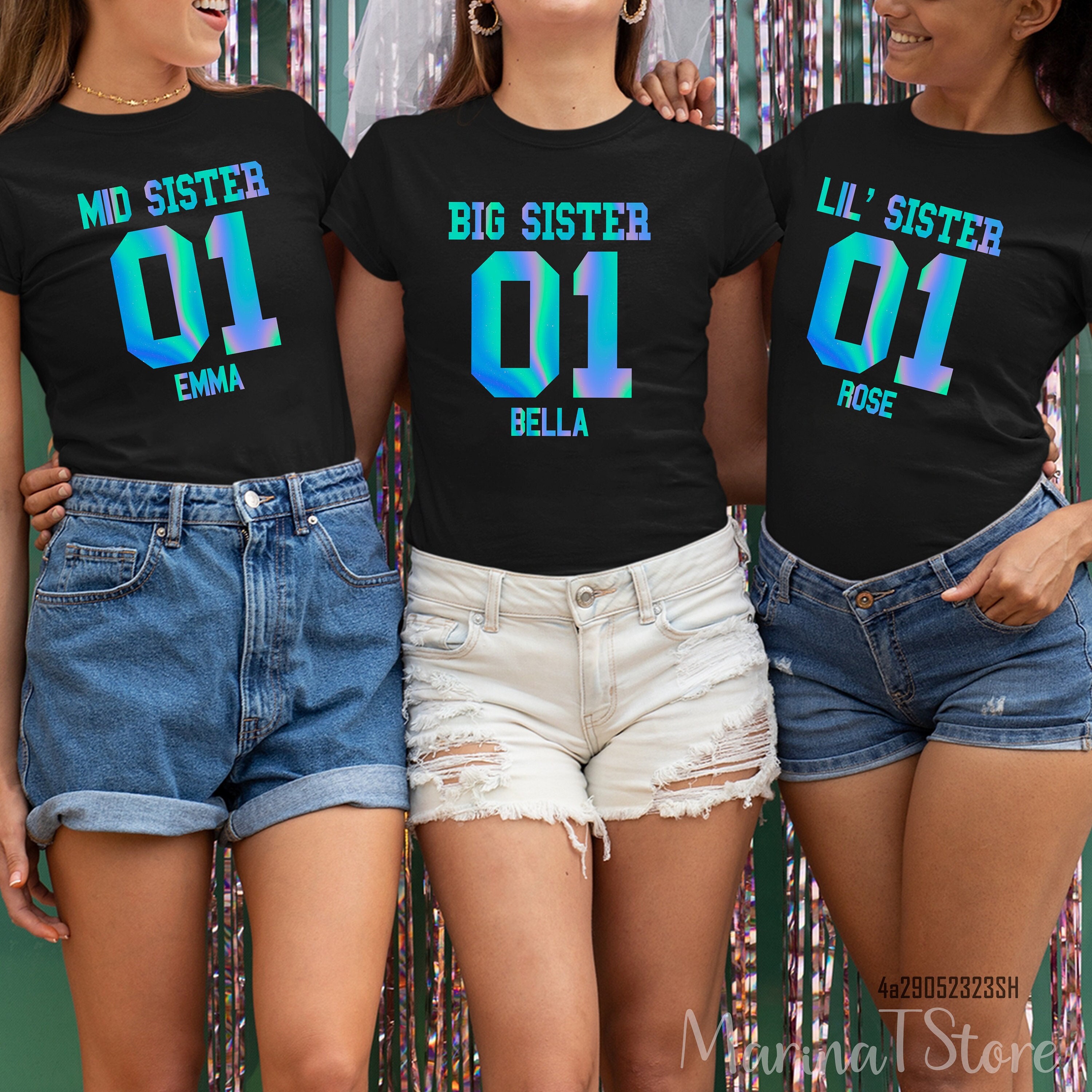 Sister T Shirt,big Sister TShirt,Little Sisters Shirt, I'd Walk Through Fire for You Sister Shirt,big Sister Gift,Gifts for Sister