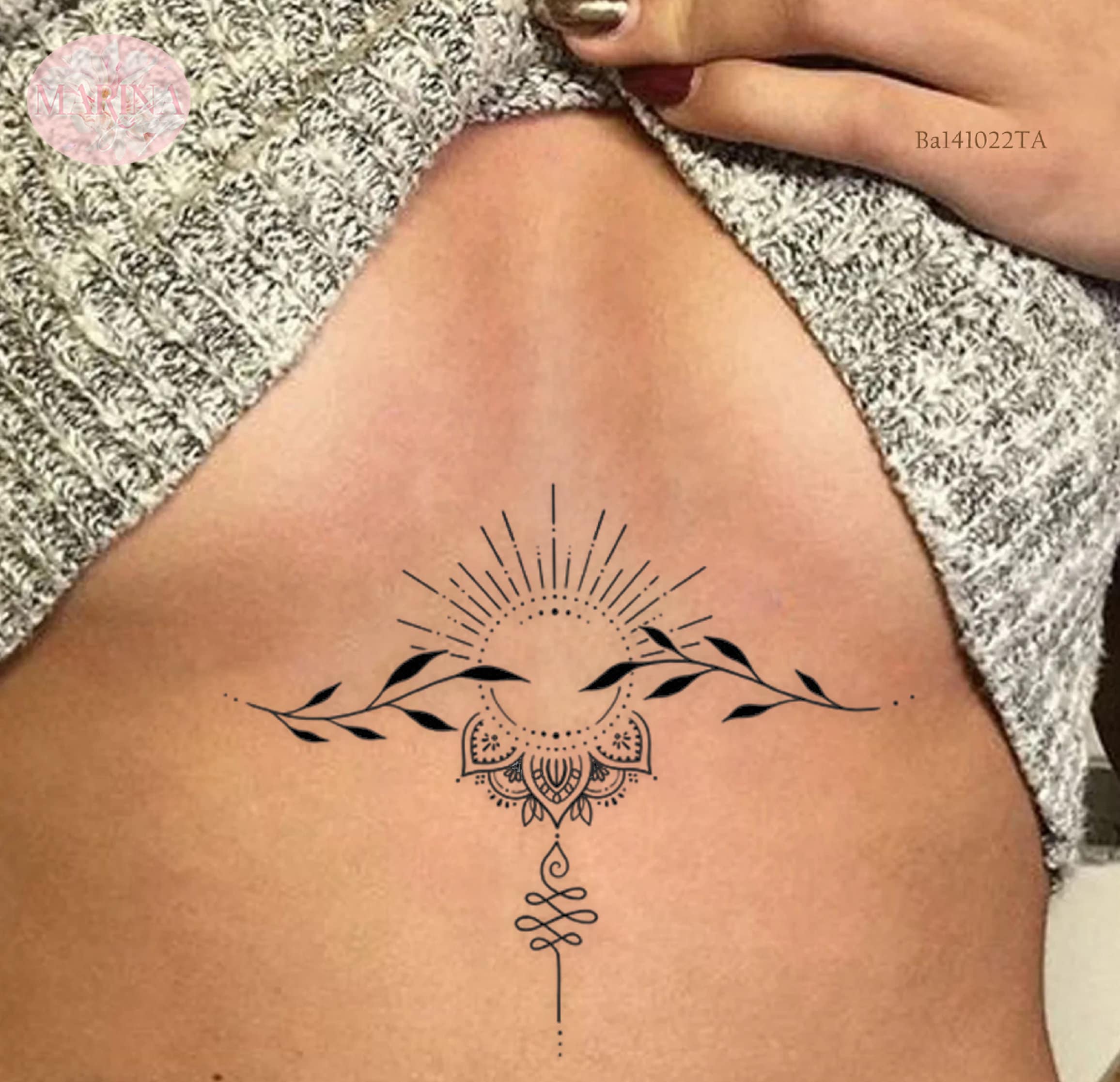 Stomach Tattoo - Etsy Australia Stomach Tattoo - Etsy Australia