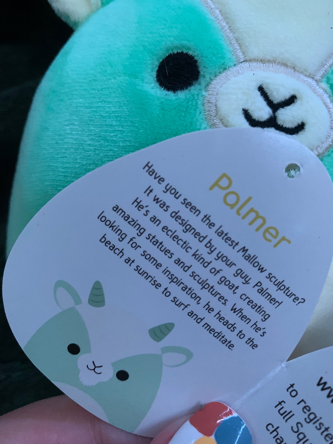 teal goat squishmallow