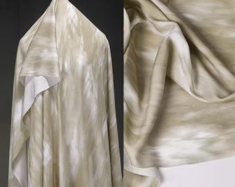 Apricot White, Tie-Dye Fabric, Ice Silk Fabric, Cotton Fabric, Non-Stretchy Fabric, Creative Fabric, Designer Fabric, By The Meter, A260-2