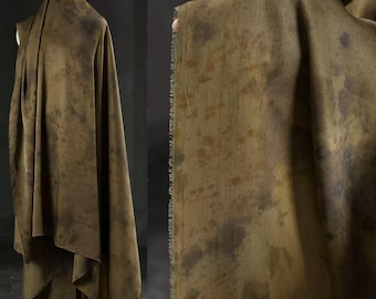 Tea Brown Fabric, Mottled Fabric, Printed Fabric, Tencel Fabric, Distressed Fabric, Stir-Fried Color Fabric, Soft Fabric, By The Meter, A162