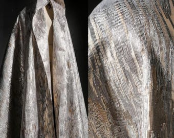Silver Fabric, Jacquard Fabric,  Reconstructed Texture Fabric, Reflective Fabric, Creative Fabric, Designer Fabric, By The Meter, A238