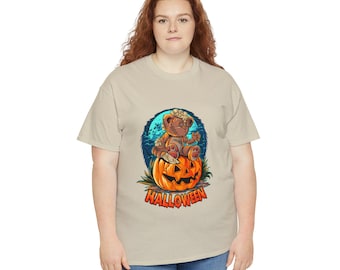 Bear Halloween Unisex Heavy Cotton Tee