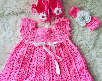 Pink Crochet dress