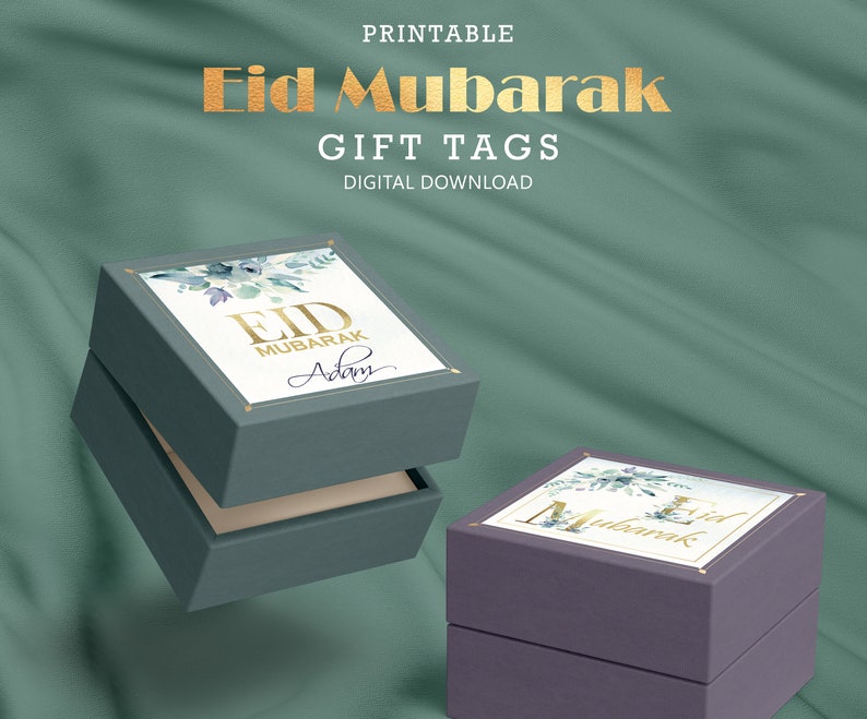 Personalised Eid Gift Tags Printable Eid Decoration Digital Download ...