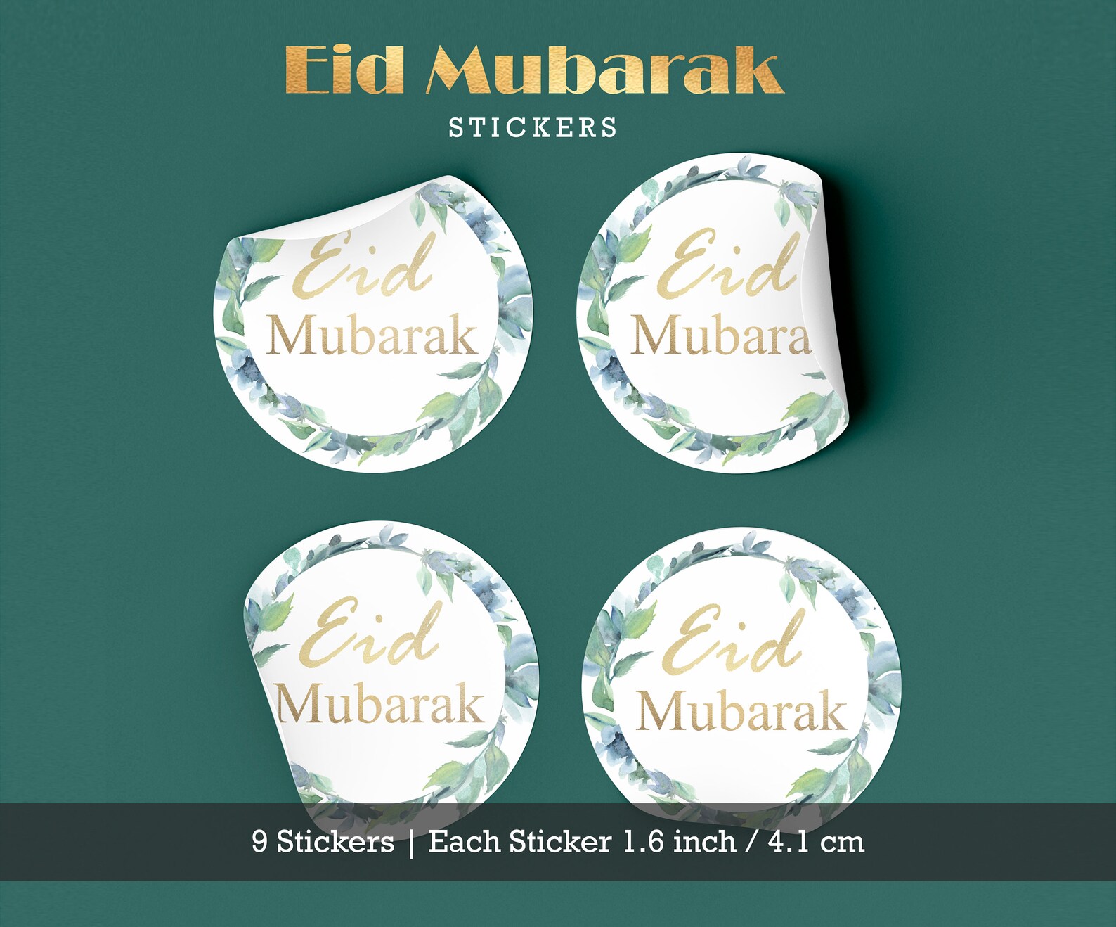 Eid Mubarak Stickers Eid Decoration Eid Gifts Eid Gift Etsy