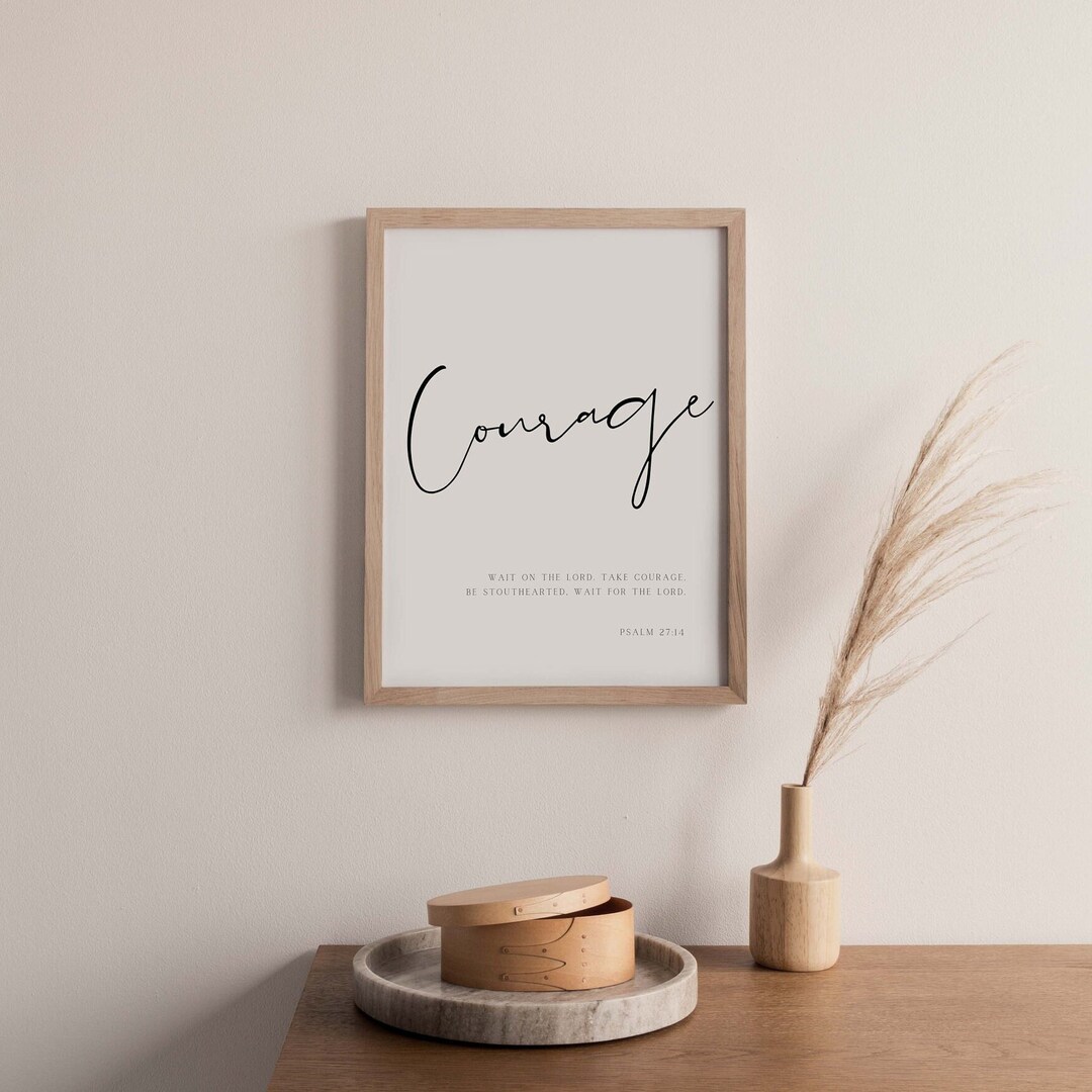 Psalm 27 | Scripture Wall Art Print | Christian Scripture | Modern ...