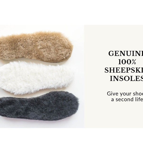 Yeti Handcrafted New Men Women 100% sheepskin insoles great for slippers, boots, shoes,unique eco gift present idea Christmas Xmas