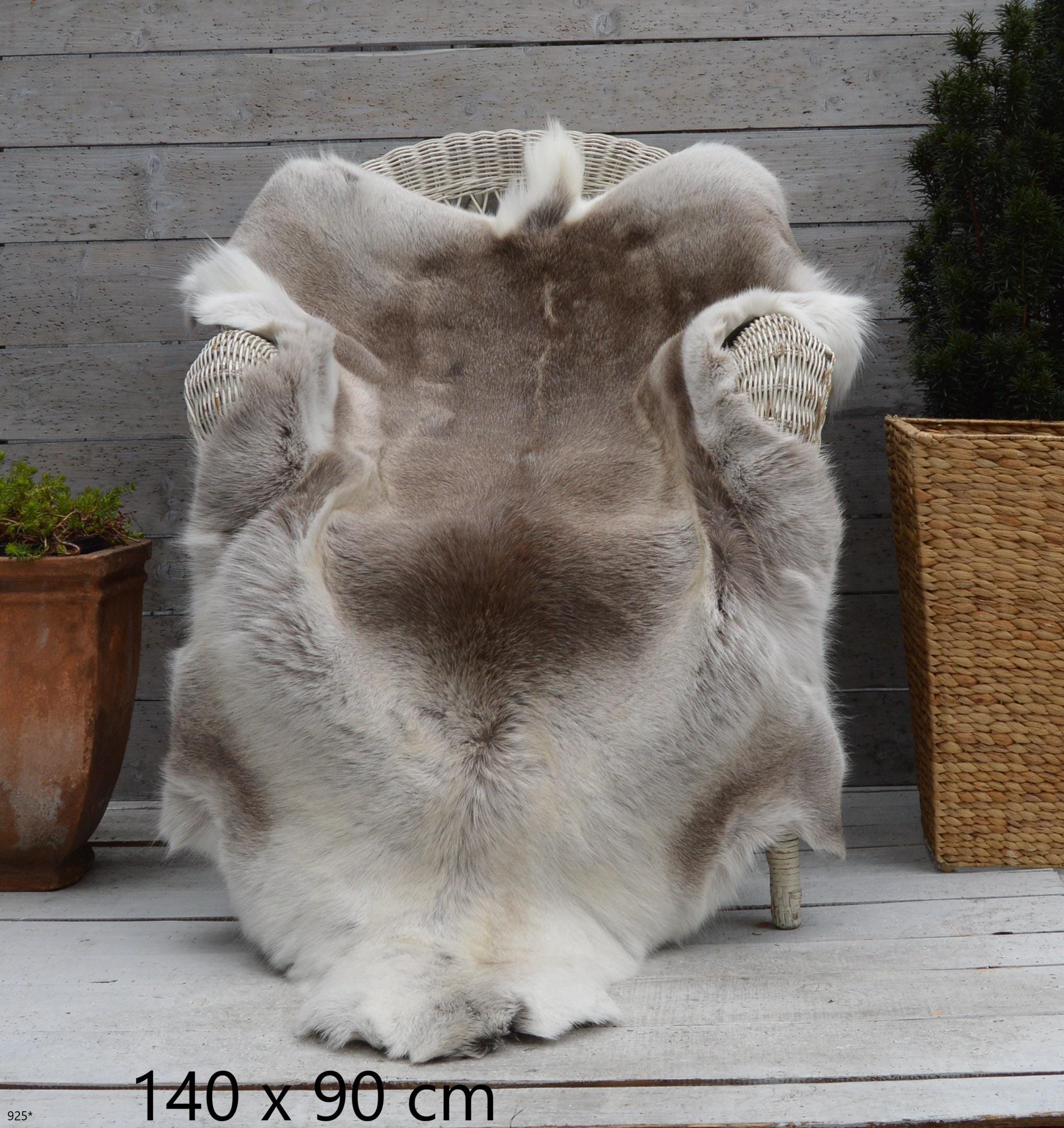 高級本トナカイ皮ラグ、サイズXXXL、100%天然色、彼女や彼への大きな