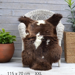 Luxury Sheepskin Rug Throw Hide Rare Breed 100% Genuine Natural Colours large gift idea for her him bio eco day home decor interior design
