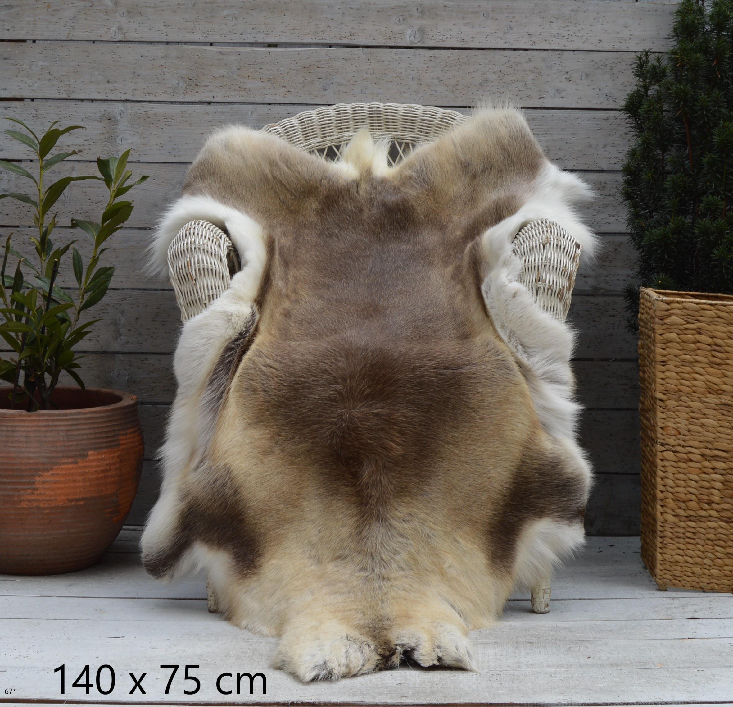 本物のトナカイ皮ラグ、サイズXXXL、100%天然色、彼女や彼への
