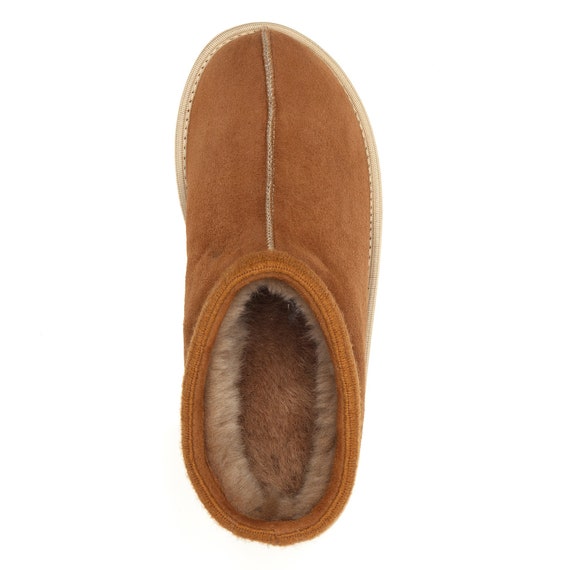 Yeti Handcrafted New Men Women Ladies Sheepskin Moccassin Boot Slippers  Made from 100% Just Fur Lined unique gift present idea eco shearling