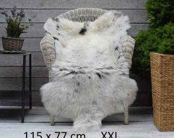 Yeti Sheepskin Rug Throw Hide Very Rare Breed 100% Genuine Natural Colors large gift present ideas for her him eco day home decor Xmas day