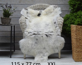 Yeti Sheepskin Rug Throw Hide Very Rare Race 100% Authentiques Couleurs Naturelles grand cadeau idées cadeaux pour elle lui éco jour décoration de la maison Jour de Noël