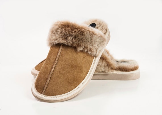 Yeti Handcrafted New Men Women Ladies Sheepskin Moccassin Boot Slippers  Made from 100% Just Fur Lined unique gift present idea eco shearling