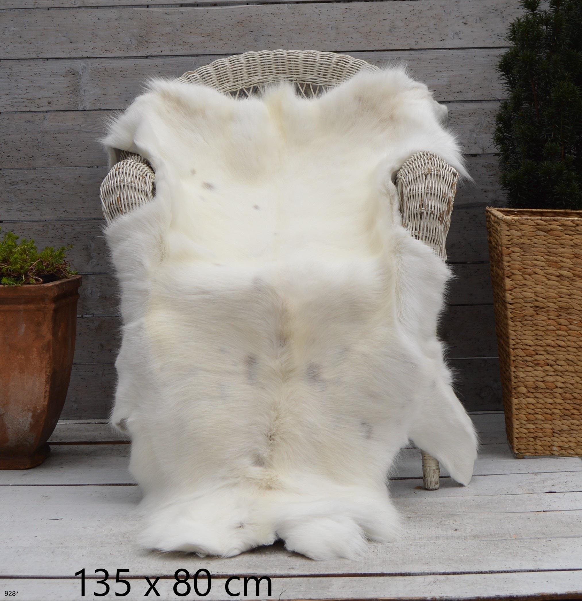 高級本トナカイ皮ラグ、サイズXXXL、100%天然色、彼女や彼への大きな