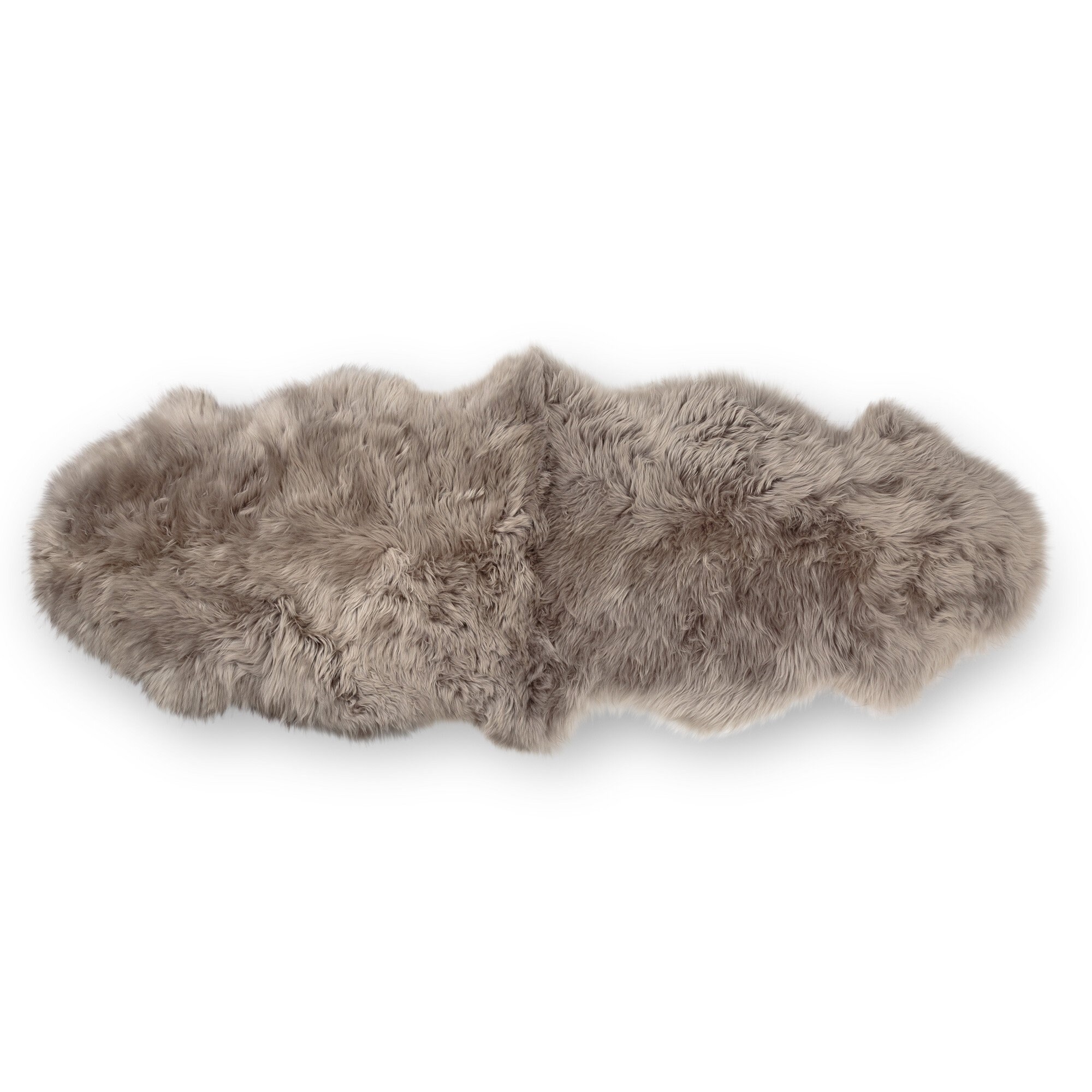 Shearling Champagne Rug XXL Large Size Champagne Taupe Sheepskin Rug, Throw, Blanket, Dyed ...