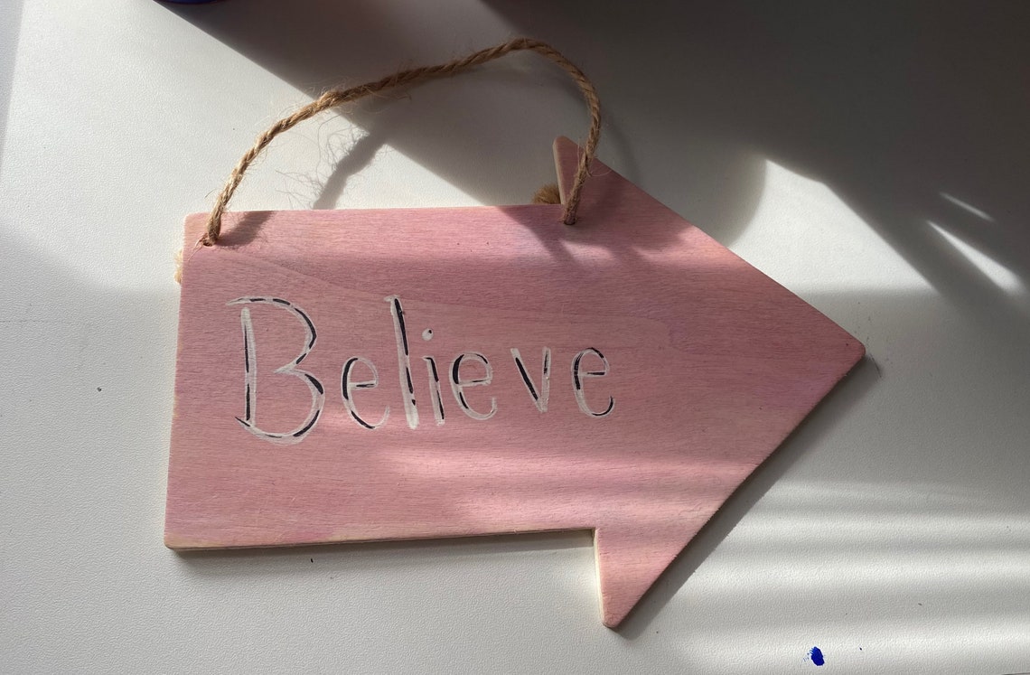 Wall decor wooden arrow with motivational phrases Etsy