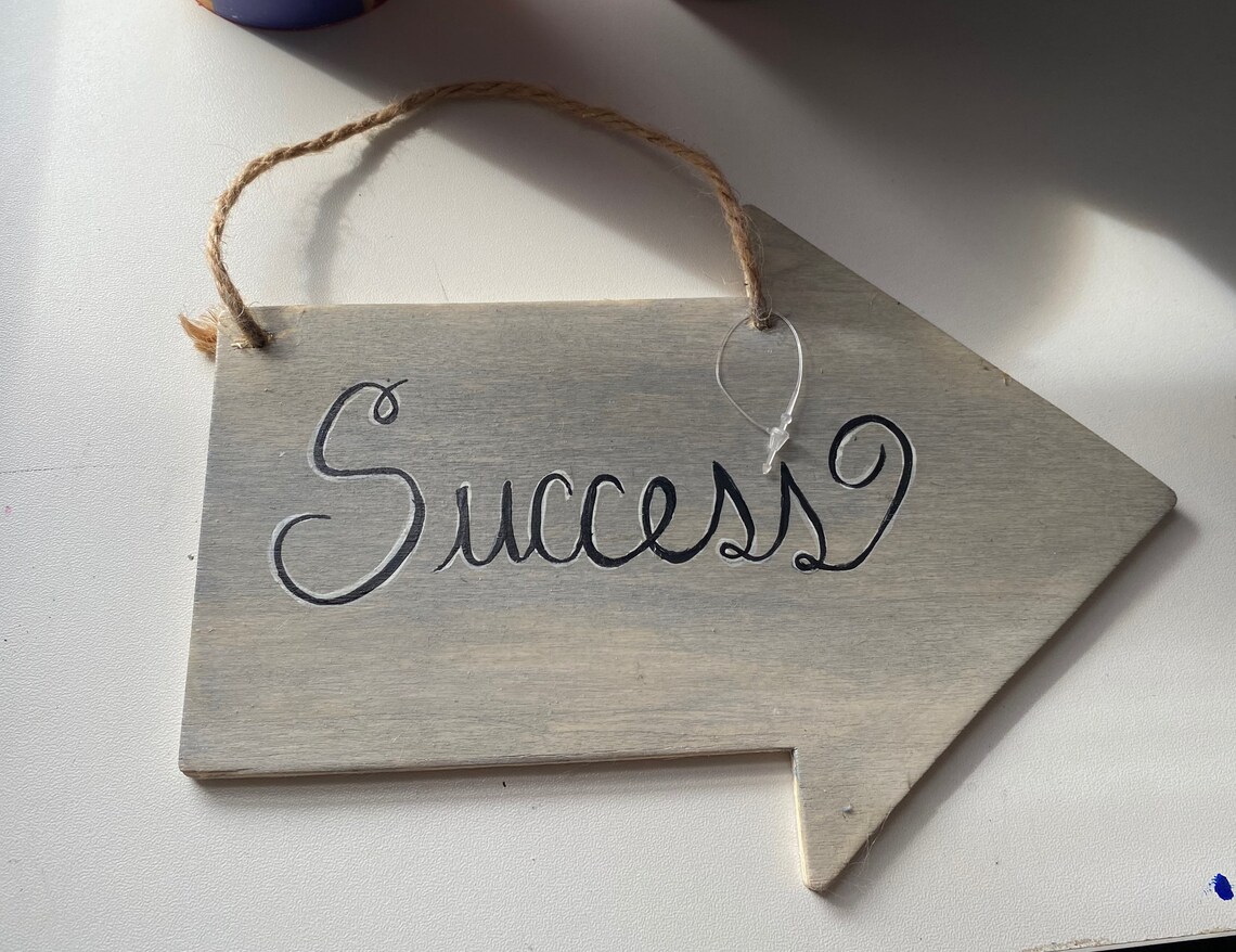 Wall decor wooden arrow with motivational phrases Etsy