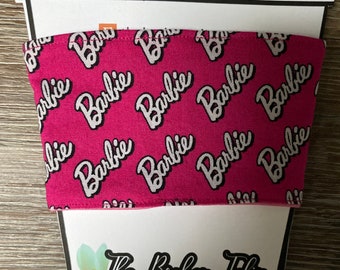 Barbie Coffee Sleeve | Reusable + reversible | Pink | Cup cozy | Barbie movie print | Coffee Lover | Great Gift Idea