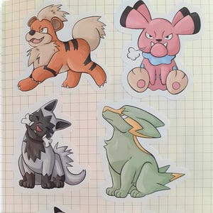 Pokemon Hund Sticker