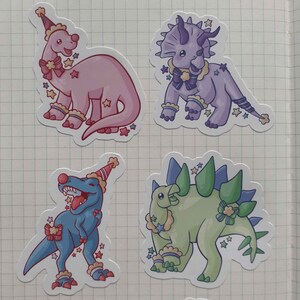 Party Dinosaur Stickers