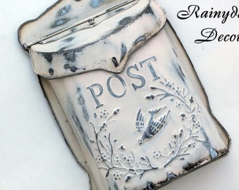 Metal Mailbox, Wall Mount Mailbox, Mailbox, Farmhouse Mailbox, Vintage Style Mailbox