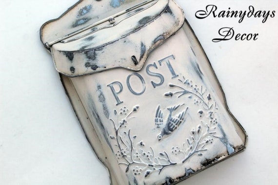 Metal Mailbox, Wall Mount Mailbox, Mailbox, Farmhouse Mailbox, Vintage Style Mailbox
