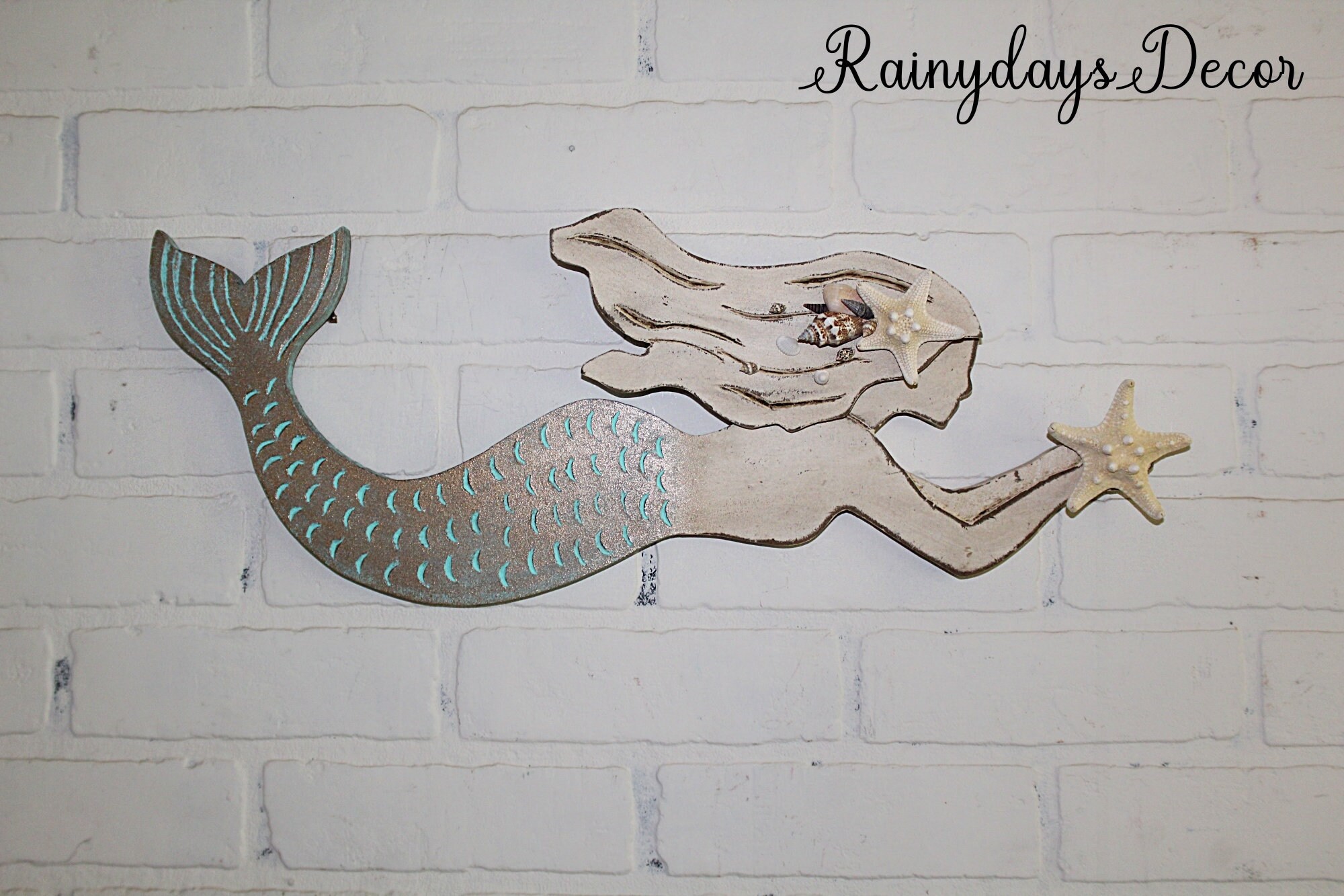 Mermaid X Large Mermaid Wall Decor Mermaid Decor Mermaid Etsy