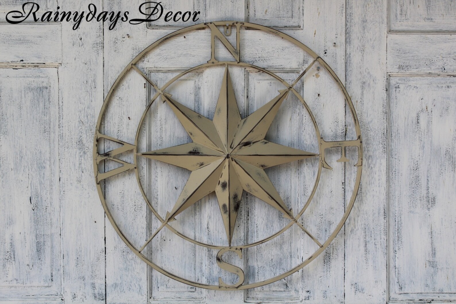 Wall Compass, Compass Rose, Metal Compass, Indoor, Outdoor Etsy UK