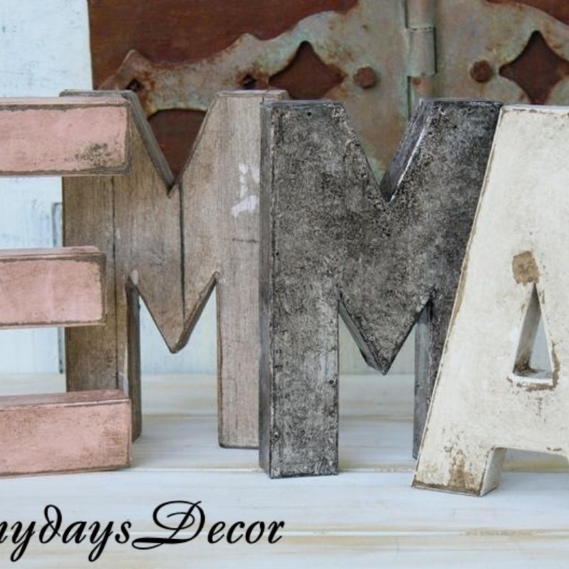 Metal Letters - Etsy