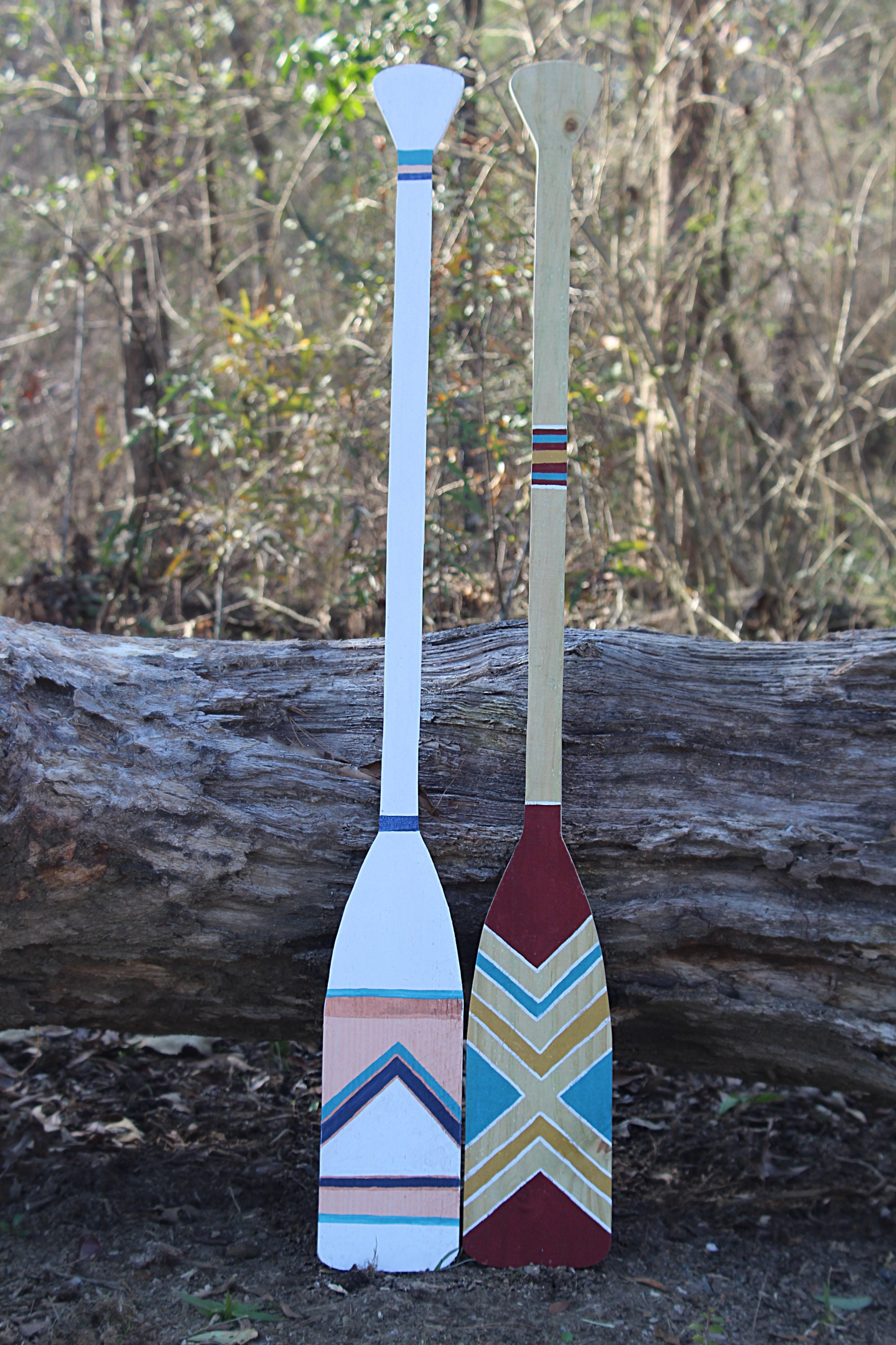 Rustic Wooden Oars Decor, Nautical Decor, Rustic Home Decor, Nautical ...