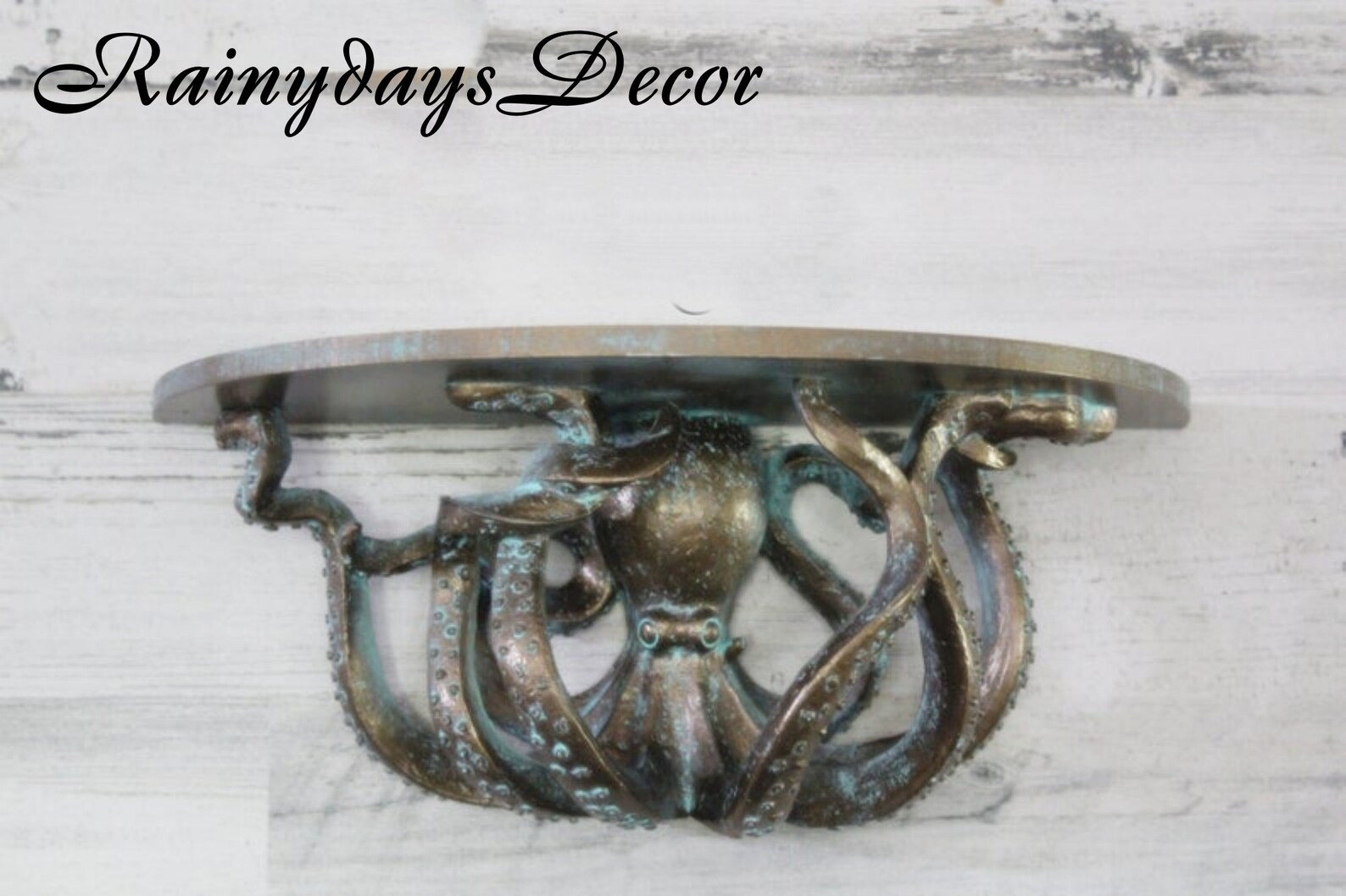 Octopus Shelf Octopus Wall Decor Nautical Bathroom Etsy UK