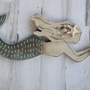 Mermaid Art Wall Hanging, Mermaid Wall Decor, Mermaid Decor