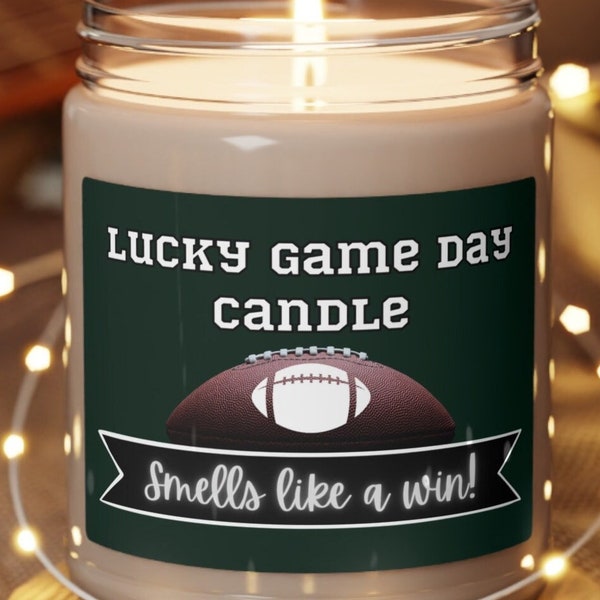 NY Jets Inspired, Lucky Game Day, Fan Gift, Scented Soy Candle, 9oz